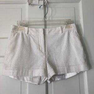 Michael Kors White Eyelet Shorts